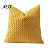 Invisible Zipper Pillow Protector Bubble Corduroy Throw Pillowcase, Decorative Square Cushion Cover, Soft Skin Friendly Bedside Pillows Textured Cover