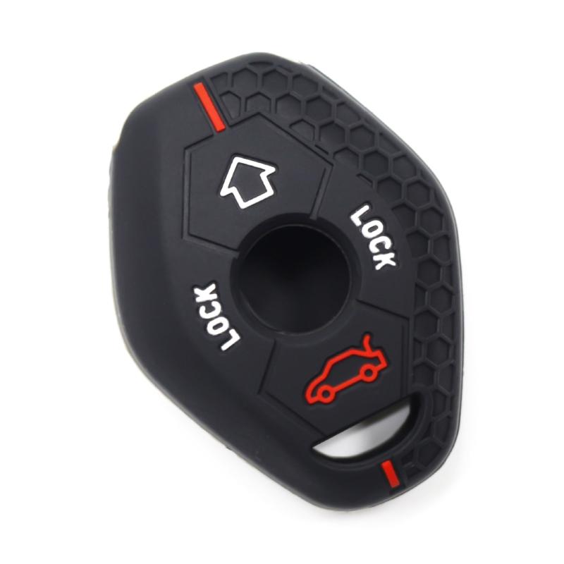 Remote Key Cover Protective Shell Full Protection Key Fob Case Scratchproof Protector Silicone Car Key Case for E46