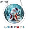 2D Flat, 2D Flat - 1 Set of 11.8cm Containing 24pcs Christmas Snowman Winter Snow Scene Acrylic Irregular Shape Sun Catcher - Three-Layer Acrylic - Mi