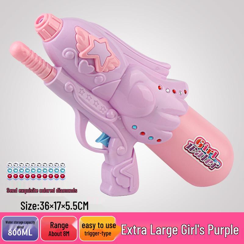 

Детский помповый водяной пистолет с большой дальностью стрельбы фиолетовый