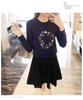 2023 Autumn Women's Embroidered Korean-Style Pullover Sweater - Long Sleeve Base Layer Knitwear