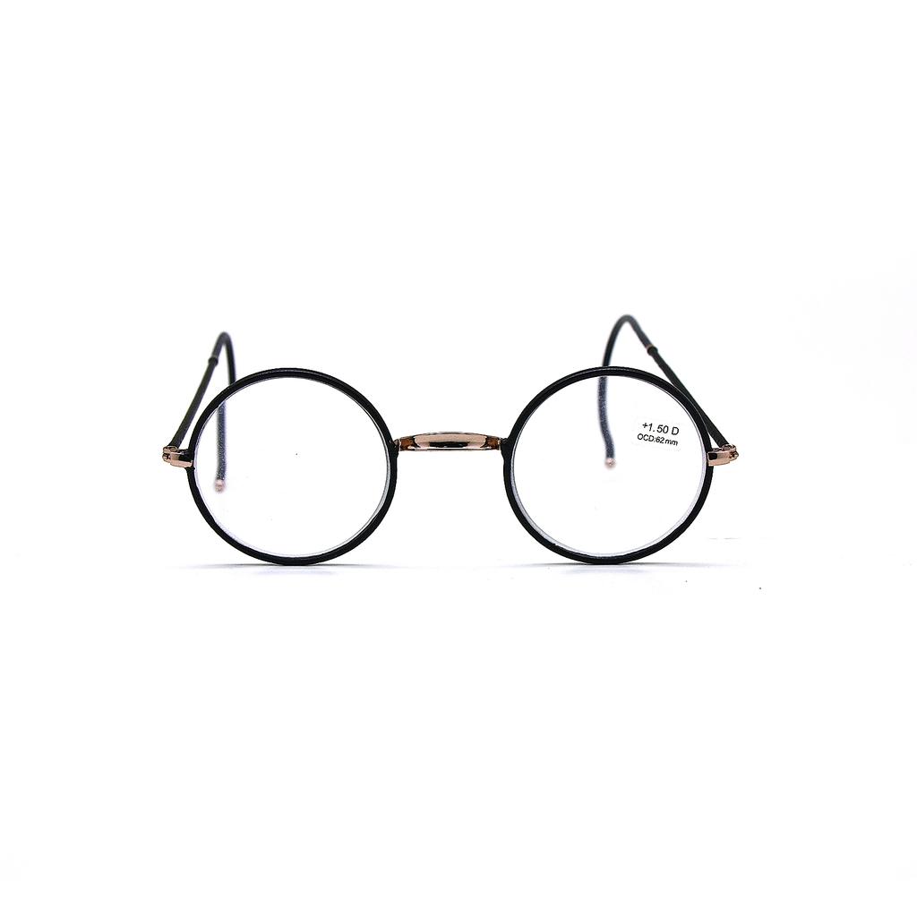 Retro Reading Glasses Metal Round Frame + 1.0 To + 3.5 Portable Pocket Reader