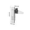 Professional Zinc Alloy Glass Door Lock Easy Install No Drilling for Cabinets Showcases Counters Security Cabinet Locks