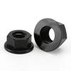 Black/White Flat Bottom PA66 Plastic Nylon Insulation Hexagonal Hex Head Flange Nut M3 M4 M5 M6 M8 M10 M12 Nylon Flange Nuts