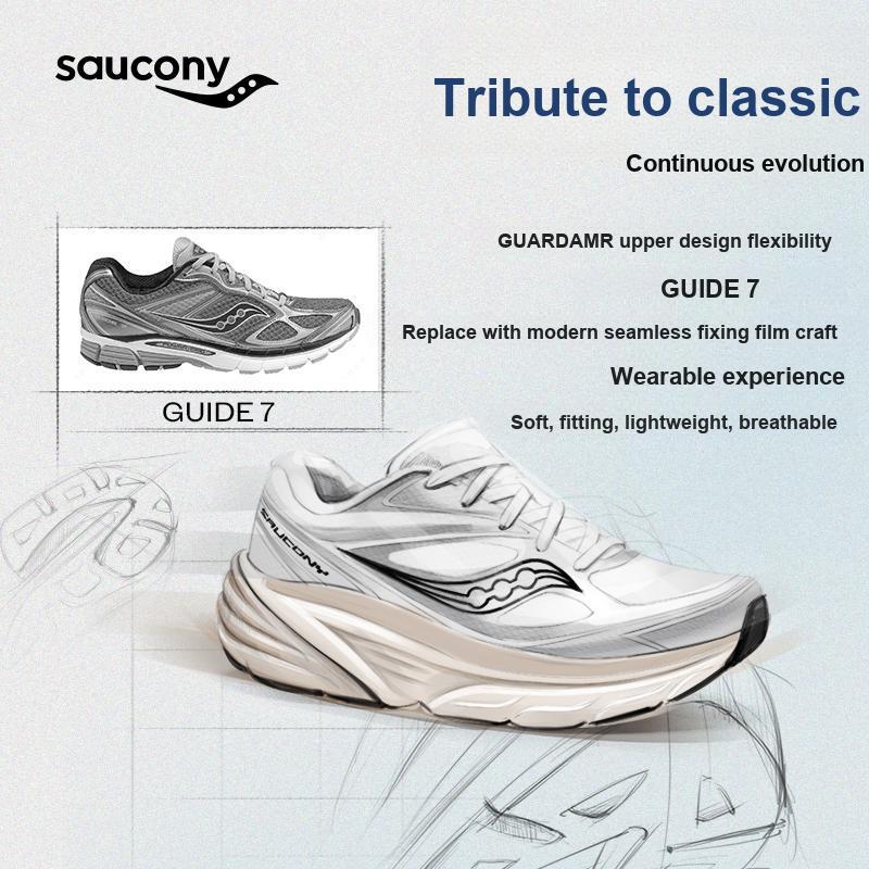 SAUCONY Guard Amr Lässige Alltagspendel Y2K Retro Rutschfest Abriebfest Atmungsaktiv Stützend Low-Top Laufschuhe Unisex Sneaker S28238-6