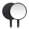 Large-sized Handheld Mirror for Beauty and Hair Care, Round Handle, Makeup and Rearview Mirror
