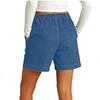Women’s Casual High Waist Loose Fit Shorts with Drawstring Elastic Waistband and Side Pockets for Summer Relaxed Wear