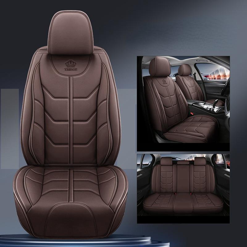 

Універсальний чохол для автомобільного сидіння зі шкіри PU, протектор для автоподушки для Myvi/Axia/Saga/Ativa/Bezza/Viva/Wira/Waja/Kancil/Kenari/Kembara кавовий