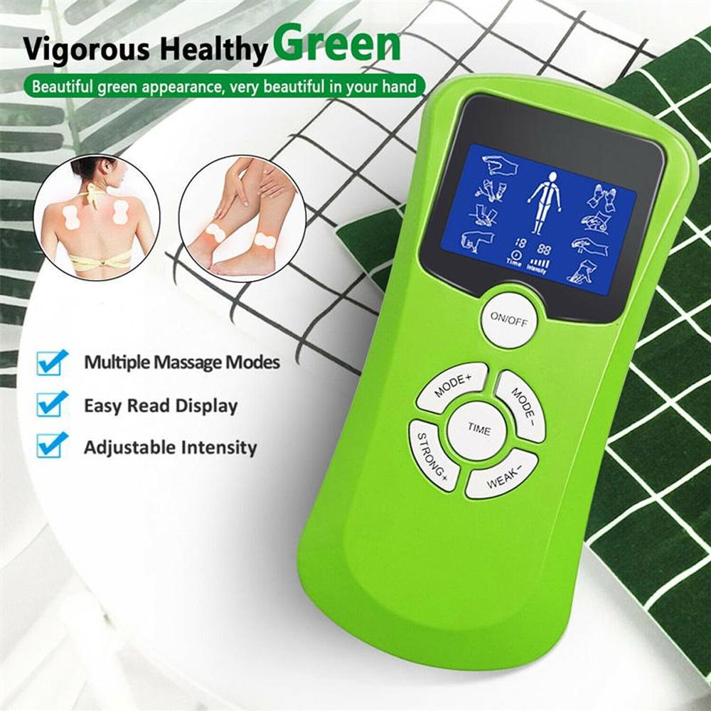 Electric Tens Muscle Stimulator Dual Channel 8 Mode Massager Acupuncture Digital Therapy Health Massage Tools Electrostimulator