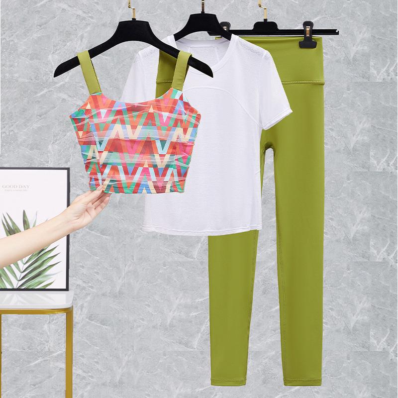 2025 Women's Sexy Sports Camisole Yoga Bra Set - Summer Fitness & Running Vest