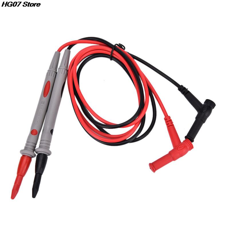 2Pcs/Set Needle Silicone Wire Gold-plate Tip Probe Test Leads Pin Universal Digital Multimeter Tester Lead Probe Wire Pen Cable