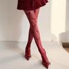 Vintage Hollowed Out Jacquard Pantyhose Fishnet Polka Dot Stockings Mesh Bow Stockings  Spicy Girls