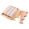 Solid Wood Bracelet Storage Holder Durable Three Tier Jewelry Organizers In Wood For Bracelets And Personal Items