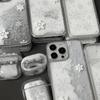 Winter Snowflake Quicksand Phone Case with Charm, Clear TPU Cover for iPhone with Snowman Pendant