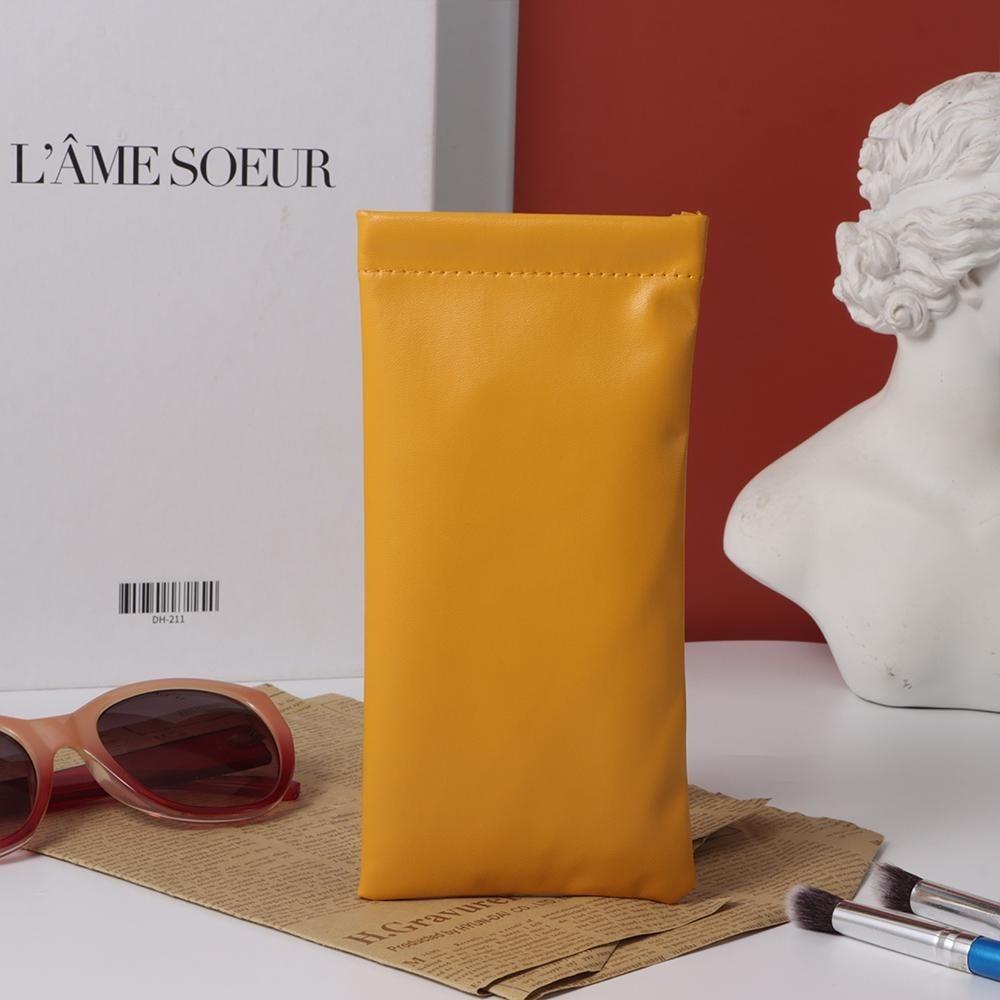 Soft Leather Sun Glasses Pouch Simple Waterproof Bag Case New Eyewear Storage Bags