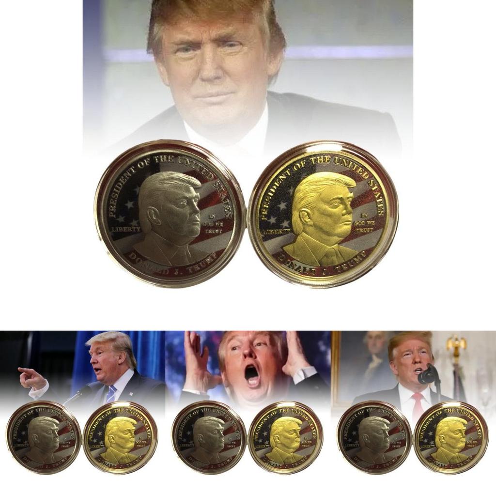 Exquisite amerikanische New York Präsidenten-Gedenkmünze in lebhaften Farben mit 3D-Prägung und luxuriösem Metallic-Finish