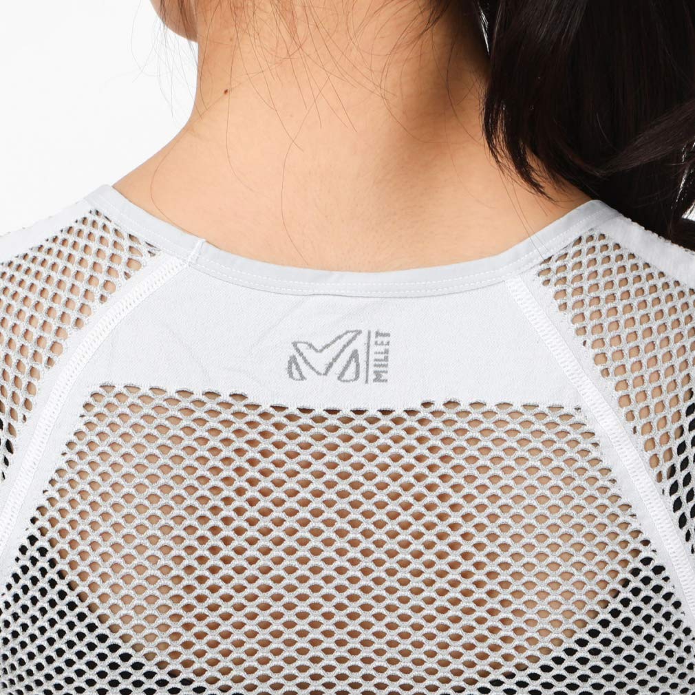 Millet Drynamic Mesh Short Sleeve Size S Women's Underwear, MIV01708, Black-Noir,