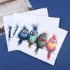 3Pcs Funny Bird Creative Glass Window Decorative Stickers For Windows Glass Wall Mirror Festival Home Decoration