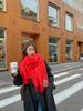Scarf Women's Autumn and Winter Warm Thickened Solid Color Cashmere Scarf New Shawl Korean Version Scarf