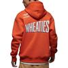 Flight MVP Letter Print Thickened And Fleece Lined Pullover Sweatshirt Men's Rush Orange DV7577-817