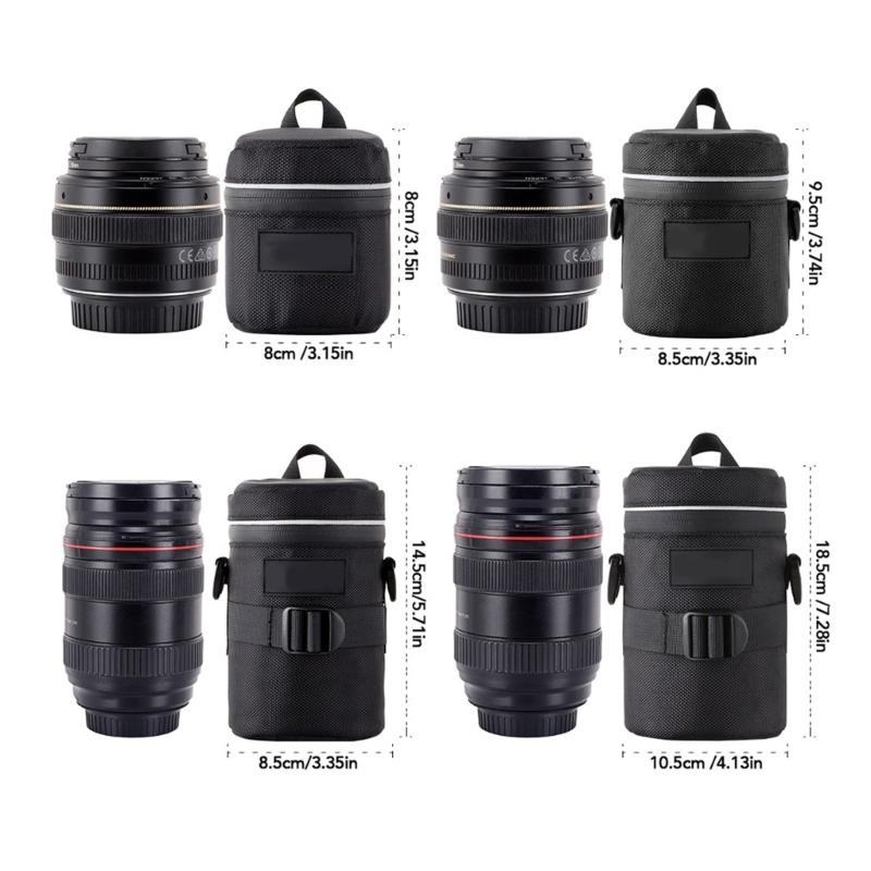 Waterproof Camera Lens Case Pouch With Thick Padding For DSLR Camera Lens Bag Compactly Design For Outdoor Photography
