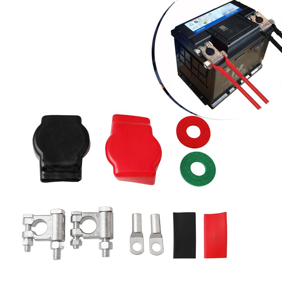 1 Set Battery Terminal Top Post Kit w/Heatshrink for Marine Car Boat RV Vehicles