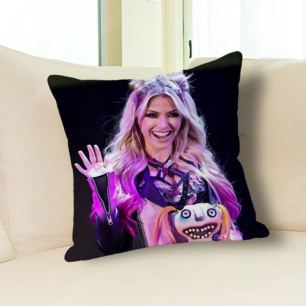 A-Alexa B-Bliss Wrestling Pillow Cases for Bedroom Living Room Sofa Home Decor Polyester Cushion Cover with Zipper