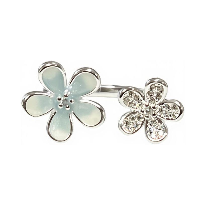 Super Fairy Summer Sweet Wind Butterfly Dancing Ring Female Flower Butterfly Gradual Change Niche Cold Wind Fashion Index Finger Ring