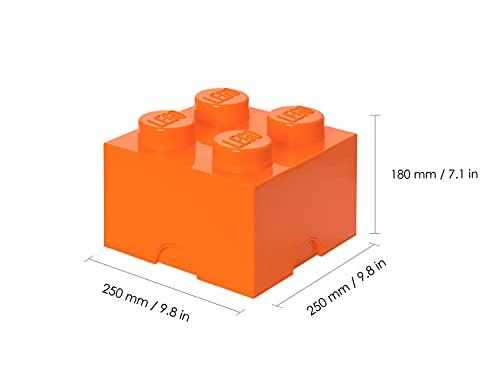 LEGO Aufbewahrungsbox Stein 4 leuchtend orange 40031760