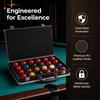 Metal Latches Billiard Ball Storage Box Hard Shell Protective Cover  Snooker Accessory Storage