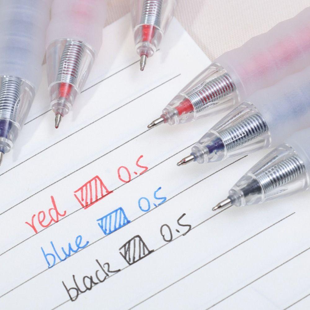 Quick-drying Gel Pen Black/Blue/Red Ink Ballpoint Pen Simple Neutral Pen  Stationery