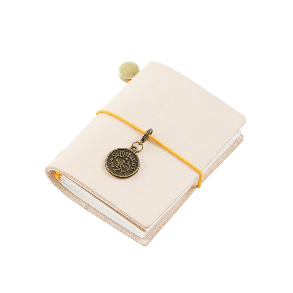 Cross-border Traveler's Mini Loose-leaf Cowhide Pocket Journal