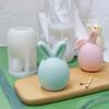 Handmade Molds Cute Cartoon Rabbit Shape Candle Silicone Mold Easter Rabbit Cake Decor Chocolate Drawing Accessories Home Decor