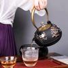 Japanese High Quality Cast Iron Teapot Induction Cooker Kettle With Strainer Tea Pot Oolong Tea Coffee Maker Office Tea Set 1.2L