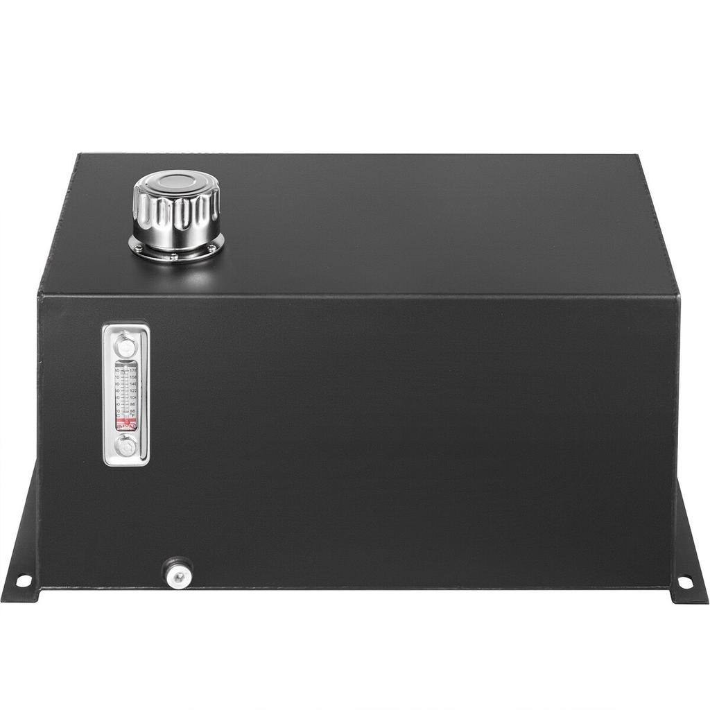 Hydraulic Fluid Tank 10 Gal Fuel Tank Heavy Duty Hydraulic Steel Tank Reservoir, Gasoline Transfer Tanks, Hydraulic Reservoir with Strainer Temp Gauge