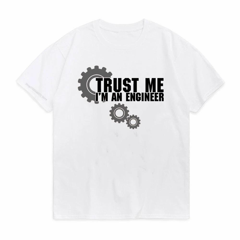 Trust Me IM Engineer Print Clothes Men TShirt Summer casual Loose Tee Clothes New Crewneck TShirts fashion Street Short tees
