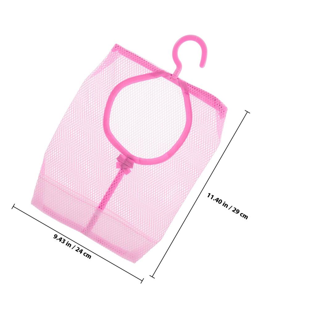 Mesh Laundry Hanging Bag Clothespin Storage Bag Bathroom Organizer Multipurpose Travel Dirty Clothes Holder Shower Storage