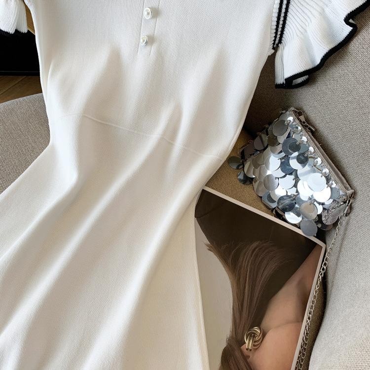 Summer Women's Dress Design with A Sense of Western-style Fashion, Age Reducing Knitted Skirt, A-line Dress for Women