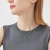 4°C Eternal Silver Teardrop Necklace 112534121804, Cubic Zirconia, 42 Cm