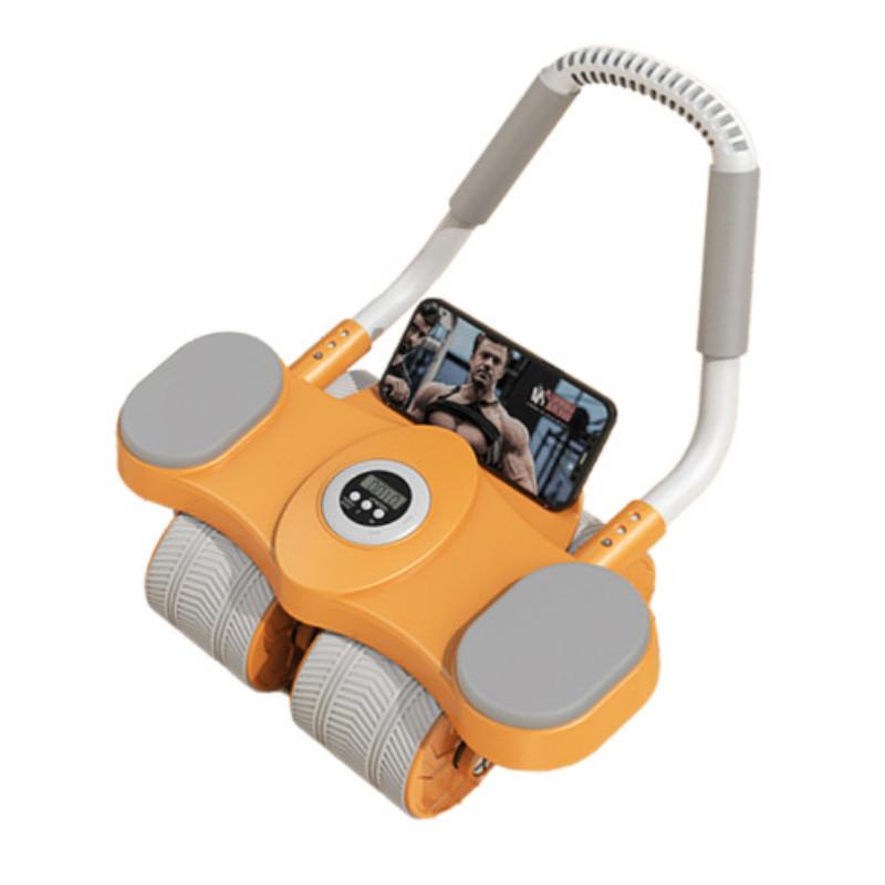 New Large Screen Intelligent Timing Fitness Equipment Silent Rebound Anti Slip and Healthy Belly Wheel Elbow Support Timing Rebound Abdominal Wheel