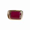 Ruby Signet Ring, 925 Solid Sterling Silver, Natural Red Rectangle Gemstone, Men Women Signet Ring, Everyday Wear Jewelry