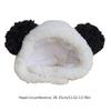Cute Cats Hat Small Dog Headwear with Ears Pet Holiday Accessories Panda Shape Photo Props for Cats and Dogs