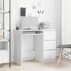 White Desk 90 X 45 X 76 Cm Particleboard