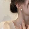 Gold Pearl Set Earrings New Stud Earrings Women's Niche Design Light Luxury Retro Temperament Earrings Earrings