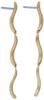Skagen Women's ESSENTIAL WAVES Gold-Tone Stainless Steel Long Drop Earrings, SKJ1784710