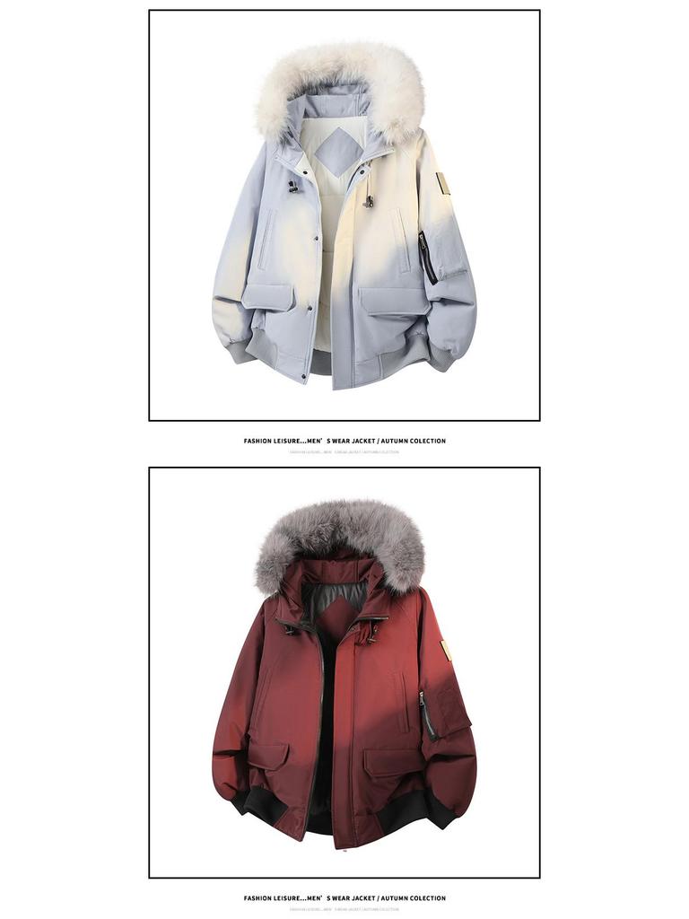 Men's Thick Winter Padded Cotton Parka Jacket