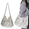 Geantă de mână vintage din piele PU Capacitate Mare Geantă de umăr Simplă Y2K Geantă crossbody de agrement Rucsac pentru Călătorie Cumpărături Muncă Întâlnire