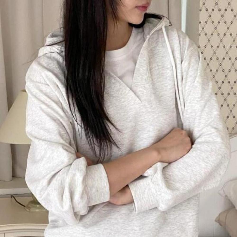 New ArriVals Open Run Women V Neck Hooded STring CoTTon Daily Long sleeVe T Shir