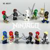 24 Ninja Minifigures M8091 Children'S Assembly Of Small Particle Building Block Toys Xiangjiang Weapon Accessories