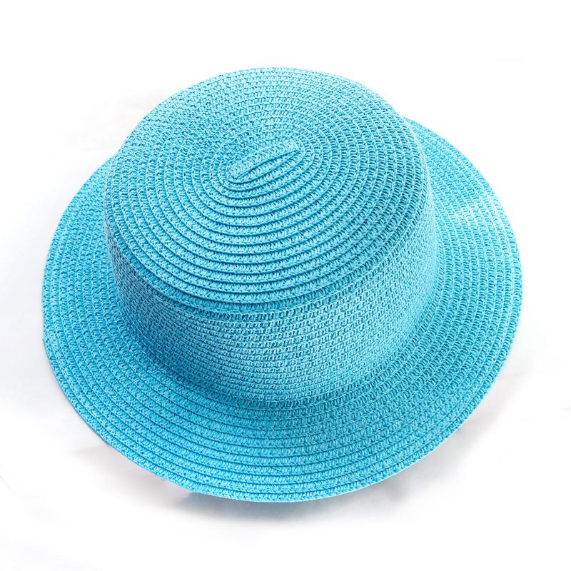 Summer Parent-child simplicity Solid color Sun Hat Visor For Women Caps Fashionable Straw Hat  Sea Beach Trip Caps girl hat